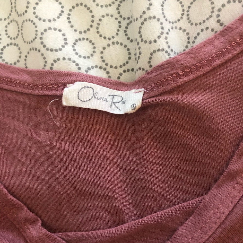 Dusty rose tee shirt